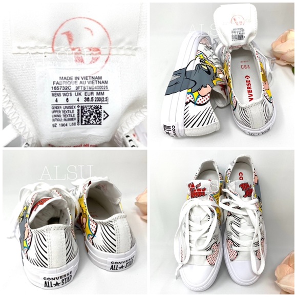 Converse  Tom & Jerry AdVulc Ctas Low Canvas White - Picture 7 of 9